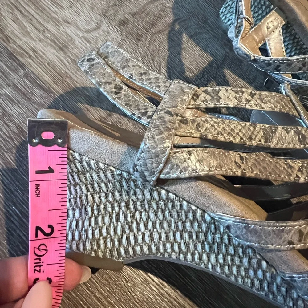 Snake Skin Wedge Sandals by Aerosoles‎